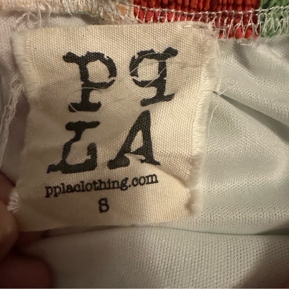 PPLA off the shoulder floral ruffle top size S - Picture 5 of 6